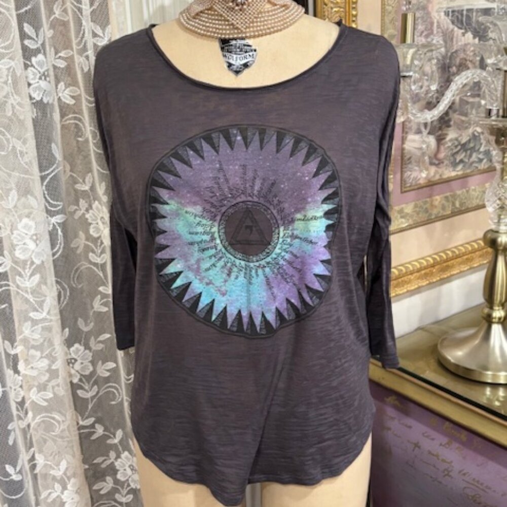 ADORABLE SWEET Print WOMEN'S TOP by Wyld Hart Size Medium